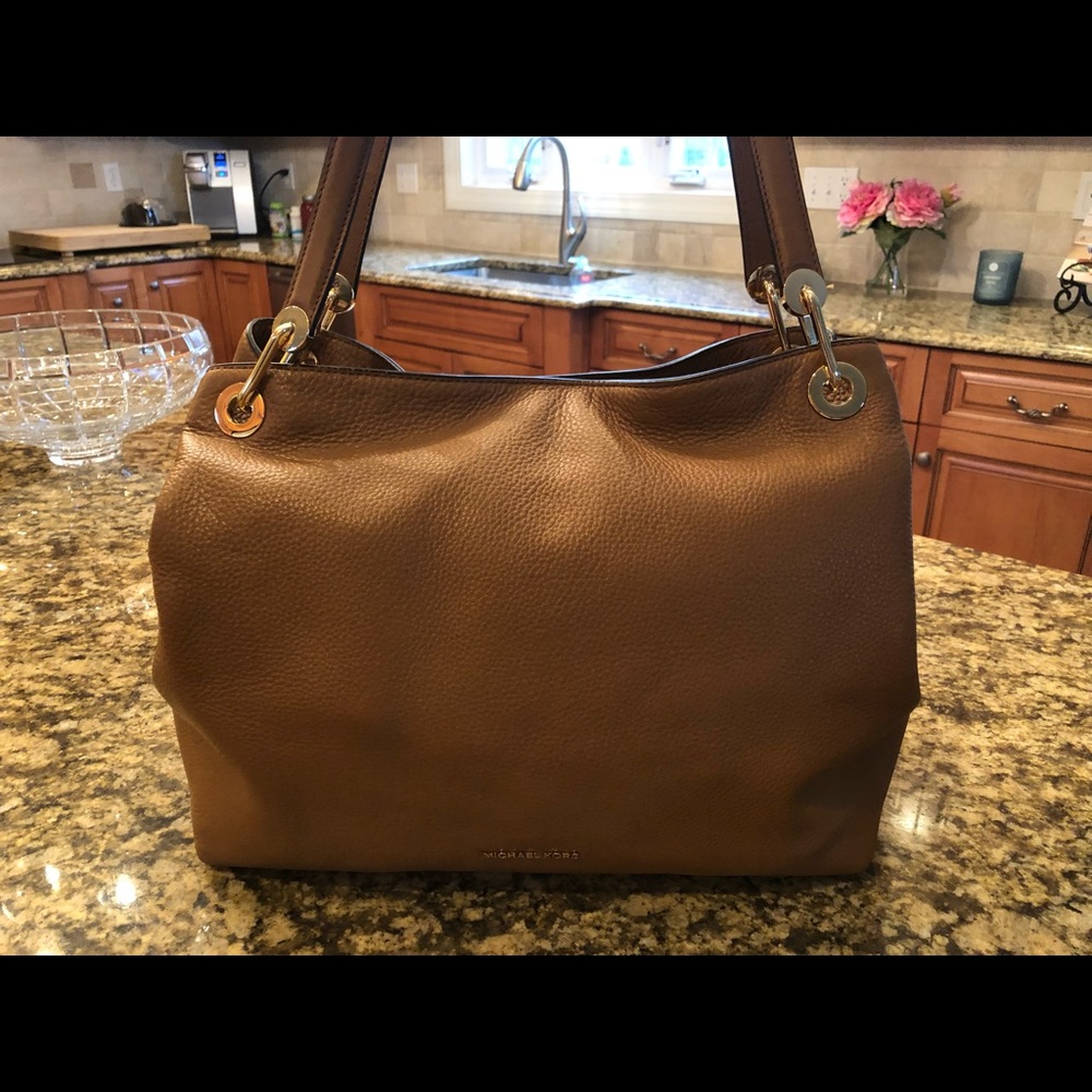 Michael Kors Shoulder Tote (brown) pebble leather